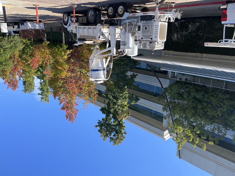 Rooftop vacuuming project