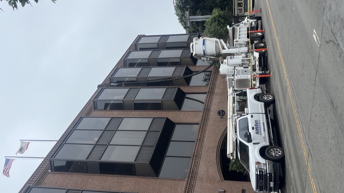Rooftop vacuuming project